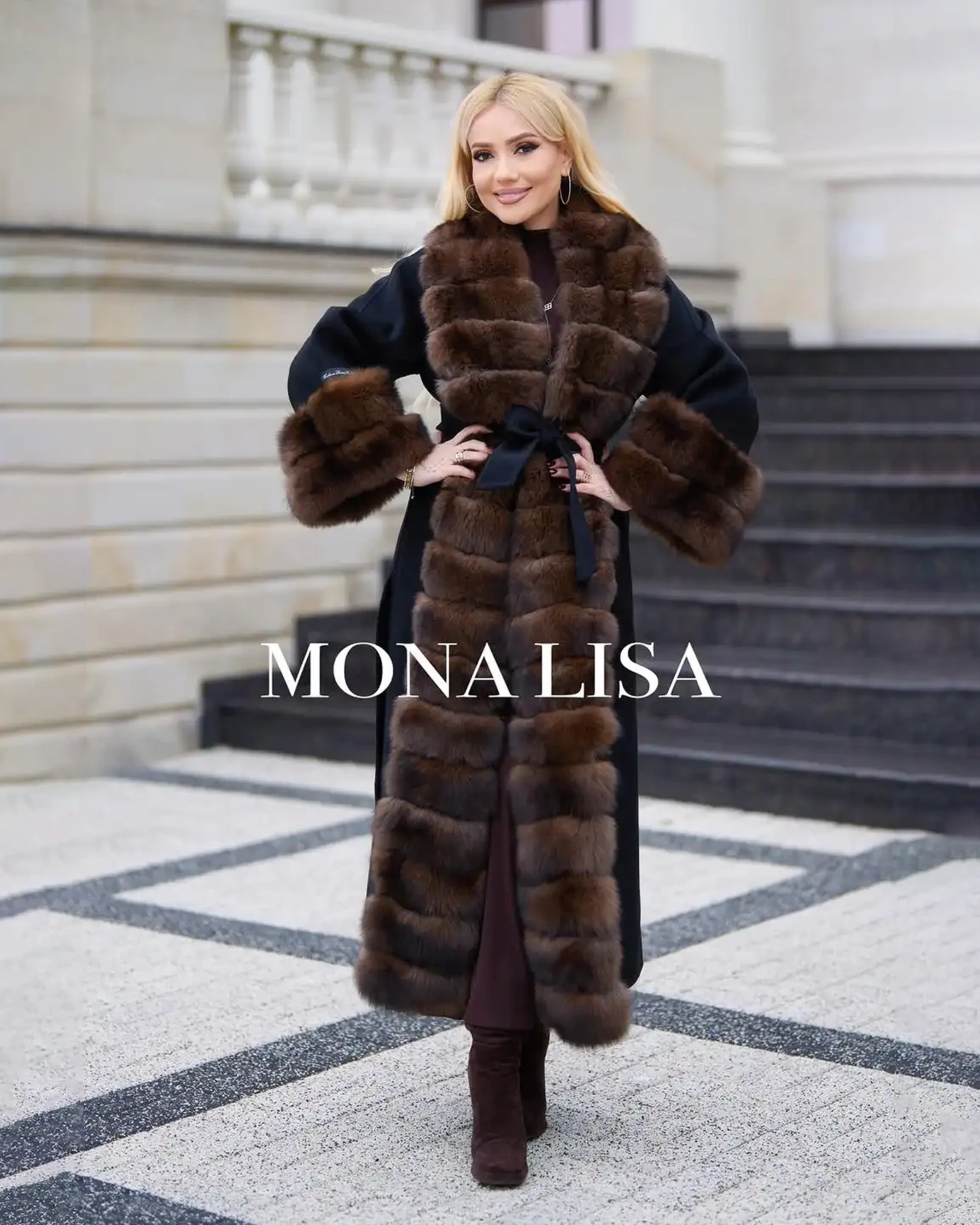 Palton Lung Loro Piano Lux Finschii Pisets Guler Lateral Mineci